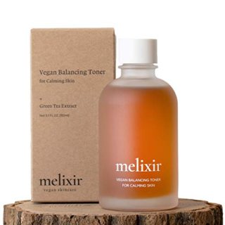 Melixir Vegan Balancing Toner for Calming Skin with Organic Green Tea Extract