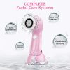 Electric Facial Cleansing Brush, Rechargeable Face Cleanser Waterproof