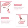 Jade Roller Rose Quartz Roller for Facial Toning, Massage, Anti-Aging