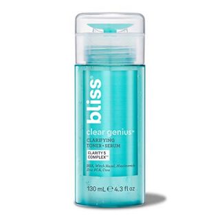 Bliss Clear Genius Clarifying Toner + Serum, Gently Tone & Soothe Skin