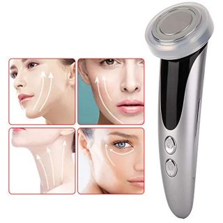 Facial massager beauty device, LED light therapy facial massager