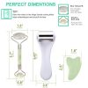 Ice Roller for Face & Eye Puffiness Relief- 3 Pcs Face Ice Jade Roller