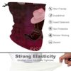 Neck Gaiter Face Mask - Your Ultimate Sun Protection and Style Companion in Cowgirl Boots Hat Butterfly Burgundy