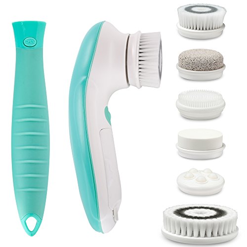 Fancii 7 in 1 Waterproof Electric Facial & Body Cleansing Brush Exfoliating Kit