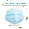 Gearonic 50 Disposable Face Masks – 3-Ply Blue Mask, Non-Woven