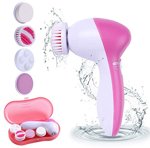 MOSCHOW Facial Cleansing Brush with Case, 4-in-1 Set Waterproof