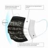 50Pcs Adult Disposable 3-Ply Face Macks with lace printing breathable