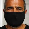 5 Pack Large Black T Shirt Face Mask Unisex, Reusable, Washable