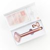 Premium Electric Rose Quartz Roller - Anti-Aging Vibrating Massager Set