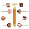 Facial Massager, Face Massage Stick, 24K Gold Electric Beauty Bar