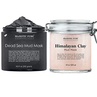 Majestic Pure Dead Sea Mud Mask and Himalayan Clay Mask Bundle