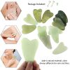 3 PCS Jade Roller for Face Gua Sha Massager Tool Set