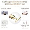 Beauty Bar 24k Golden Pulse Facial Massager, GOODYBUY T-Shape Electric