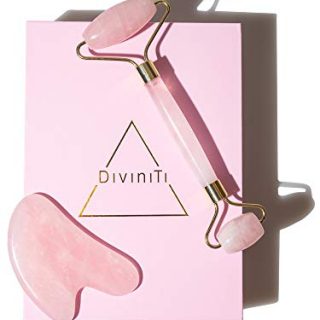 Rose Quartz Roller and Gua Sha - Gifts for Women Gift Box