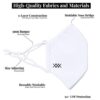 Rhone Face Mask Essential 3-Layer White Ultra-Soft, Reusable