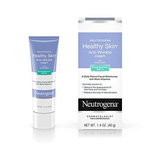 Retinol Moisturizer with SPF 15 for Youthful-Looking Skin - Neutrogena Healthy Skin Anti-Wrinkle Cream.