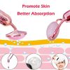 2-IN-1 Jade Roller Electric Facial Massager, Nature Rose Quartz Beauty