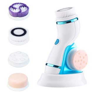 Facial Cleansing Brush, Rechargeable Electric Rotating Face Scrubber