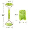 Face Facial Ice Jade Roller - 2 in 1 Set, 100% Natural