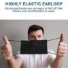 Black Mask Disposable Face Masks Breathable Dust Filter