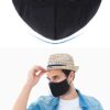 Black Cloth Face Mask, Adjustable Reusable Washable Cover