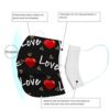 50Pcs Valentine‘s Disposable_Face_Mäsks with a Elastic Earloop for Adult