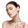 PIXNOR Jade Roller Natural Facial Jade Stone Quartz Facial Roller