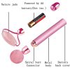 2 in 1 Electric Jade Roller Facial Massager Nature Rose Quartz