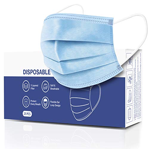 CandyCare Disposable Face Masks, Pack of 25 - Dust Particle