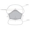 Los Angeles Apparel 3 Pack Face Mask Reusable Unisex Fashion Black