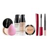 Oil Control Face Powder & Black Mascara & Natural Eyebrow Pencil