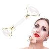 Jade Face Roller, Face Gua Sha Scraper Facial Natural Stone Massager