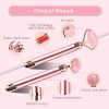 Upgrade 2 in 1 Vibrating Jade Facial Massager Roller