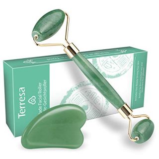 Jade Roller for Face, Terresa Facial Roller Face Massager