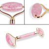 Rose Quartz Roller for Face: 100 Percent Natural Crystal, Rose Quartz Face Roller