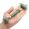 Jade Roller for Face, Jade Roller Massager Healing Crystals Set Including Green Aventurine Roller and Gua Sha Scraping Instrument