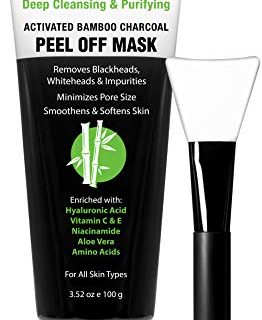 Ebanel Blackhead Remover Charcoal Peel Off Face Mask with Brush