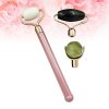 PIXNOR Jade Roller Natural Facial Jade Stone Quartz Facial Roller