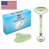 Jade Roller & Gua Sha Scraping Massage Tool By Truweo
