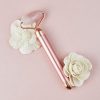 Premium Electric Rose Quartz Roller - Anti-Aging Vibrating Massager Set
