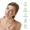 PIXNOR 3pcs Jade Roller and Gua Sha Set, Facial Roller for Skin