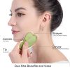 Jade Roller and Gua Sha Face Facial Roller for Face Massager Tool
