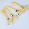 PIXNOR Jade Roller Natural Facial Jade Stone Quartz Roller Vibrating
