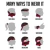 Neck Gaiter Cowgirl Boots Hat Butterfly Burgundy Personalized Case