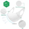 3D Disposable Mask for Adults, Elastic Cloth Ear Straps Breathable Face Mask