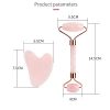 situ Jade Roller and Gua Sha Tools Set - Anti Aging Rose Quartz Roller Massager