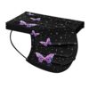 Butterfly Printed Paper Disposable 3 Layer Face Mask Fashionable