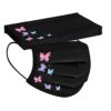 Butterfly Printed Paper Disposable 3 Layer Face Mask Fashionable