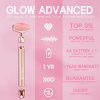 Glow Advanced Rose Quartz Face Roller – Spa Quality Vibrating