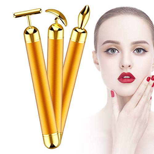3-IN-1 Beauty Bar 24k Golden Pulse Facial Face Massager